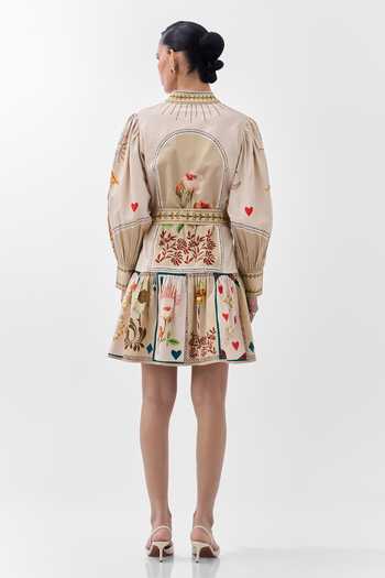 NOIB Celia Postcards & Petals Mini Dress 