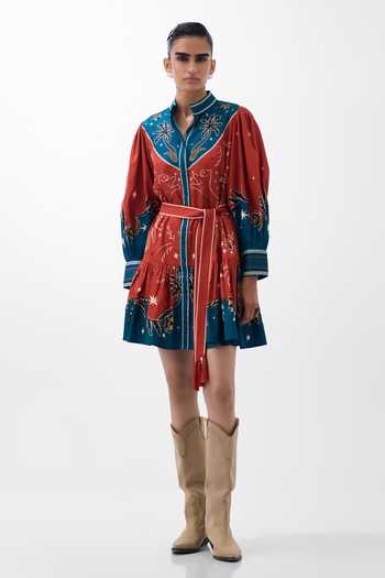 NOIB Celia Nocturnal Jungle Mini Dress 