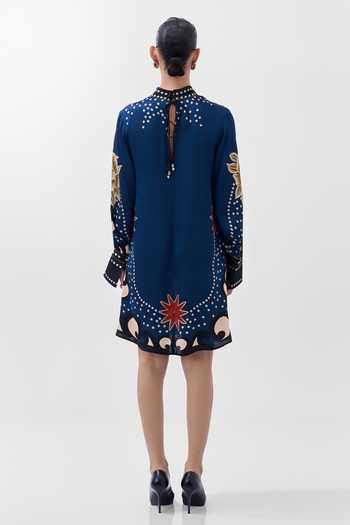 NOIB Amber Old Rose Print Mini Dress 
