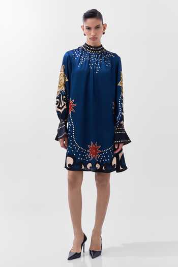 NOIB Amber Old Rose Print Mini Dress 
