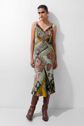 NOIB Liza Mosaic Print Midi Dress 