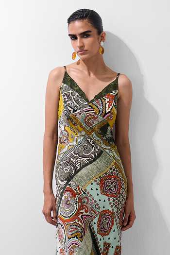 NOIB Liza Mosaic Print Midi Dress 