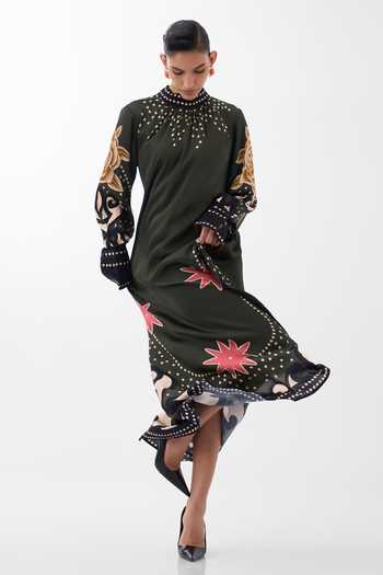 NOIB Amber Old Rose Print Maxi Dress 