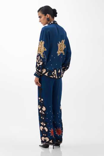 NOIB Iris Old Rose Print Shirt 
