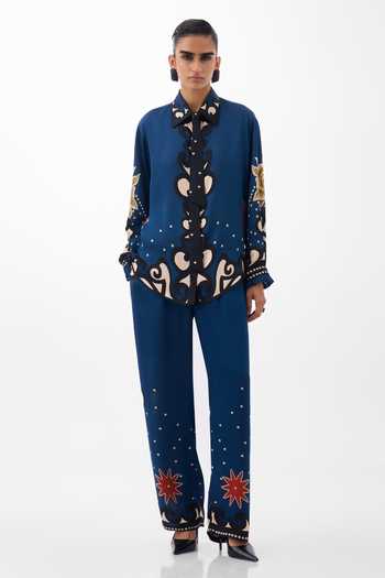 NOIB Iris Old Rose Print Shirt 