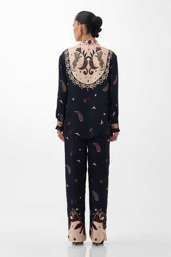NOIB Iris Nocturnal Jungle Print Shirt 