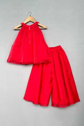 Label Neeti Embroidered Tunic & Palazzo Set 
