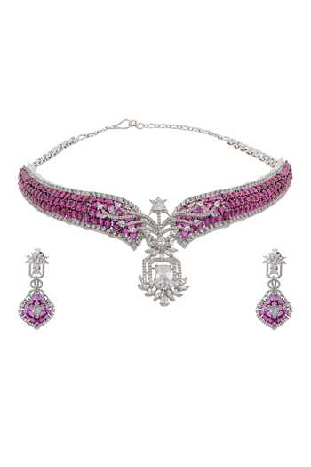 Cao Jewellery Stone Embellished Necklace Set 