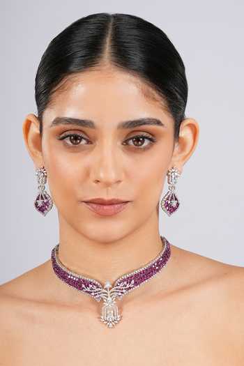 Cao Jewellery Stone Embellished Necklace Set 