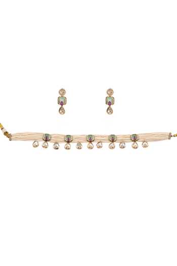 Cao Jewellery Seed Pearl Embellished Choker Set 