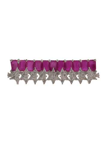 Cao Jewellery Pink Ruby Edge Ring Online at Aza Fashions Cao Jewellery_Pink Ruby Edge Ring _Online_at_Aza_Fashions