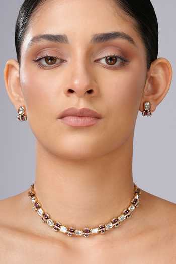 Cao Jewellery Flora Suite Necklace & Earrings Set 