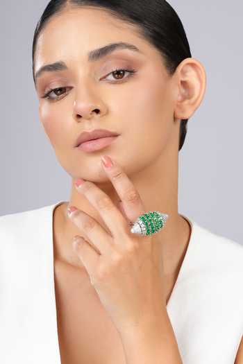 Cao Jewellery Orb Embellished Ring 