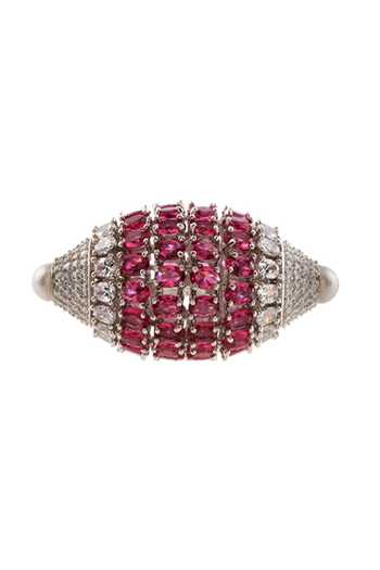 Cao Jewellery Red Orb Embellished Ring Online at Aza Fashions Cao Jewellery_Red Orb Embellished Ring _Online_at_Aza_Fashions