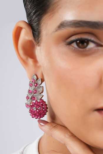 Cao Jewellery Stone Embellished Earrings 