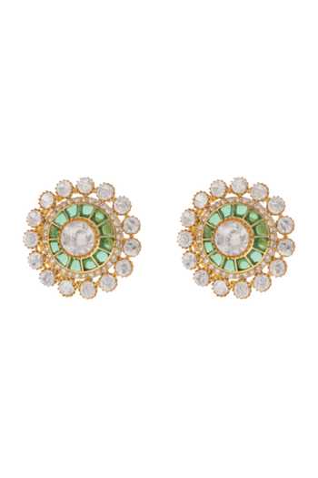 Cao Jewellery Green Aura Stud Earrings 