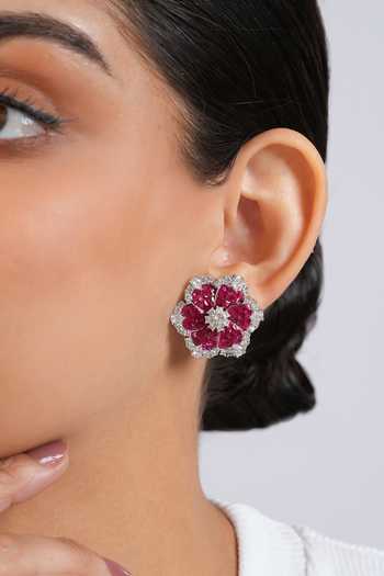 Cao Jewellery Stone Embellished Earrings 