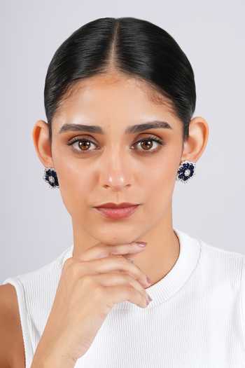 Cao Jewellery Blue Bloom Stud Earrings 
