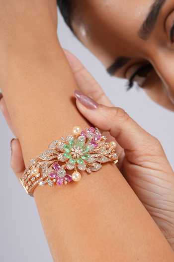 Cao Jewellery Garden Bloom Embellished Bracelet 