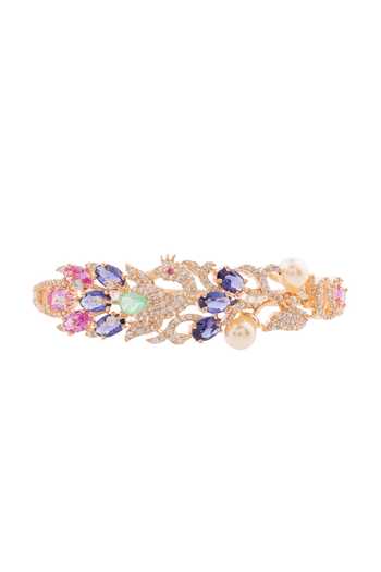 Cao Jewellery Crystal Peacock Pearl & Stone Bracelet 