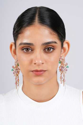 Cao Jewellery Long Foresta Drop Earrings 