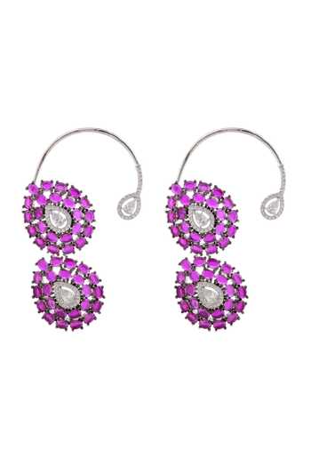 Cao Jewellery Stone Embellished Ear Cuffs 