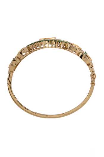 Cao Jewellery_Green Mother Of Pearl Embellished Bracelet _Online_at_Aza_Fashions