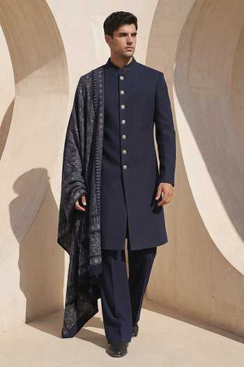 Amit Arora Kashmiri Pashmina Embroidered Sherwani Set 