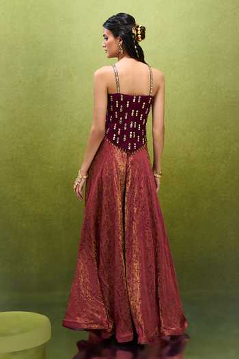 Samyukta Singhania Jacquard Woven Lehenga Set