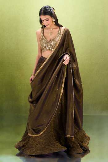 Samyukta Singhania Abstract Woven Lehenga Set 