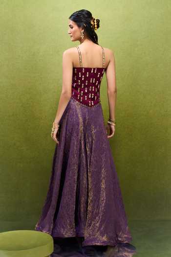 Samyukta Singhania Embroidered Corset & Palazzo Set