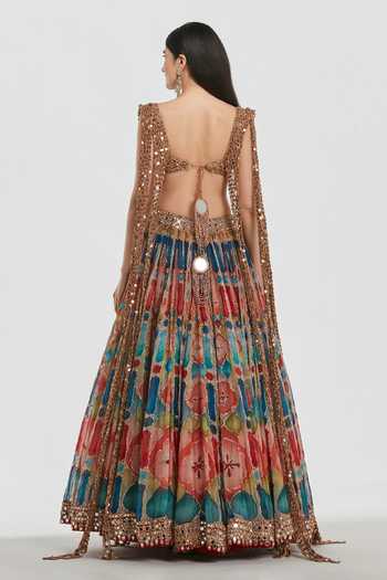Abhinav Mishra Printed Lehenga & Blouse Set 