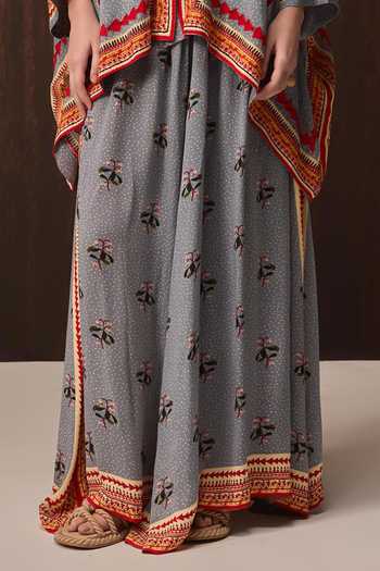 Buy Verb By Pallavi Singhee Sky Blue Georgette Mandarin Collar Embroidered Cape And Pant Set Online at Aza Fashions Buy_Verb By Pallavi Singhee_Sky Blue Georgette Mandarin Collar Embroidered Cape And Pant Set _Online_at_Aza_Fashions