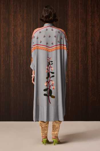 Verb By Pallavi Singhee Embroidered Shirt & Joggers Set 
