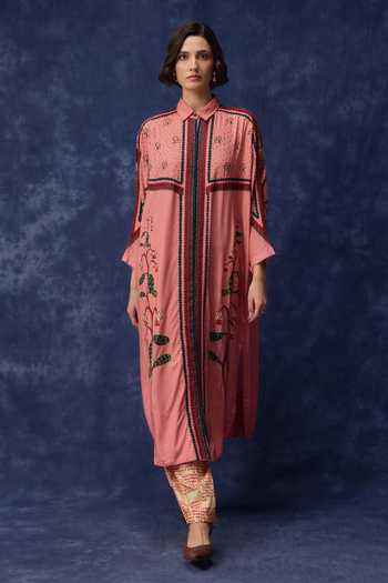 Verb By Pallavi Singhee Printed Shirt & Joggers Set 