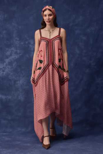 Verb By Pallavi Singhee Heritage Folklore Embroidered Dress 