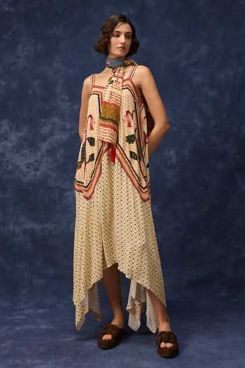 Verb By Pallavi Singhee Folklore Embroidered Maxi Dress 