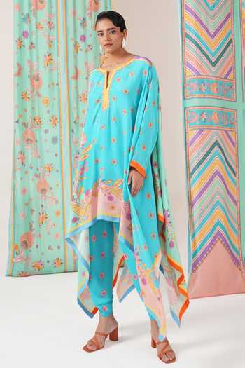 Swati Vijaivargie Butterfly Cape & Dhoti Pant Set 