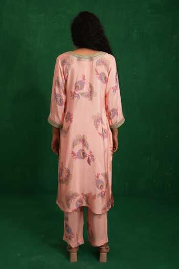 Swati Vijaivargie Printed Embroidered Buta Jaal Kurta Set 