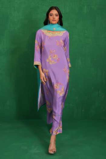 Swati Vijaivargie Printed & Embroidered Buta Jaal Kurta Set 