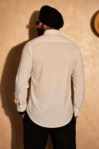 Menoir Collar Embroidered Shirt 