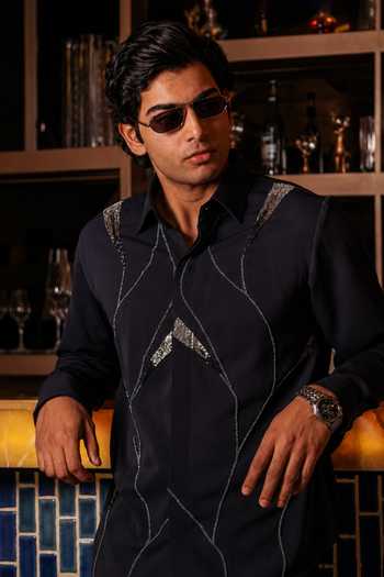 Menoir Metallic Embellished Shirt 