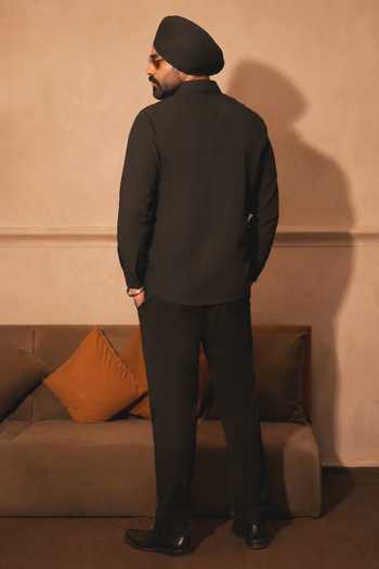 Menoir Placement Embroidered Shirt 