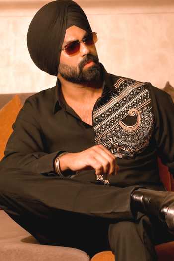 Menoir_Black Placement Embroidered Shirt _Online_at_Aza_Fashions