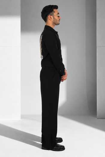 Menoir Black Hawk Shirt Online at Aza Fashions Menoir_Black Hawk Shirt _Online_at_Aza_Fashions