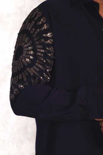 Buy_Menoir_Blue Noctis Archive Shirt _Online_at_Aza_Fashions