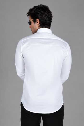 Menoir Tangled White Bead Embroidery Shirt 