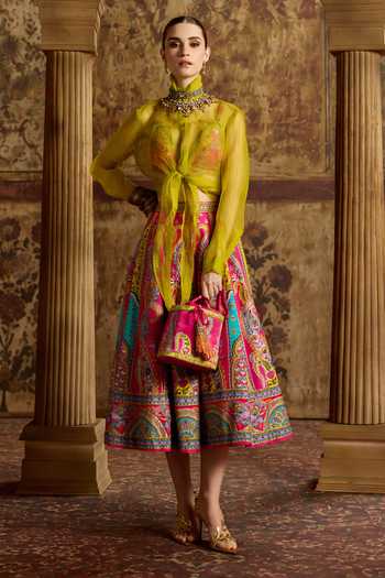 Kalista Vamika Paisley Embroidered Potli 