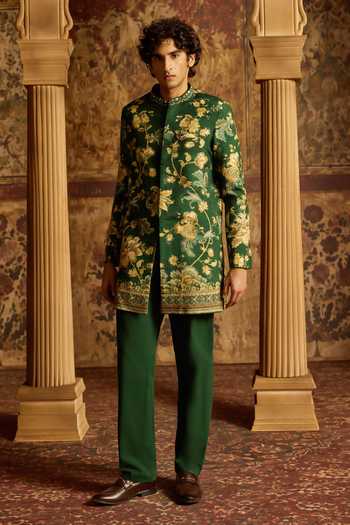 Kalista Rivaan Embroidered Achkan & Pant Set 