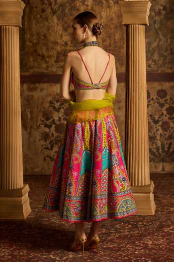 Kalista Vamika Printed Lehenga Set With Shirt 